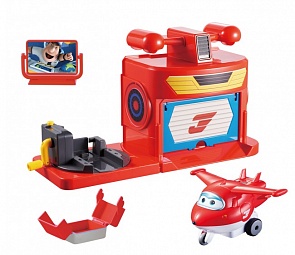 Super Wings. Игровой набор Ангар Джетта из серии Супер Крылья (Auldey Toys, YW710510)